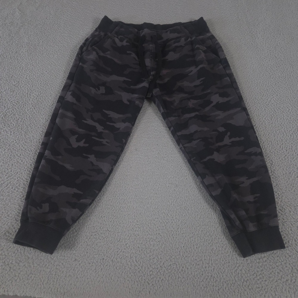 Athleta Sweatpants Women Large Petite Black Triumph Camo Jogger Printed Leggings